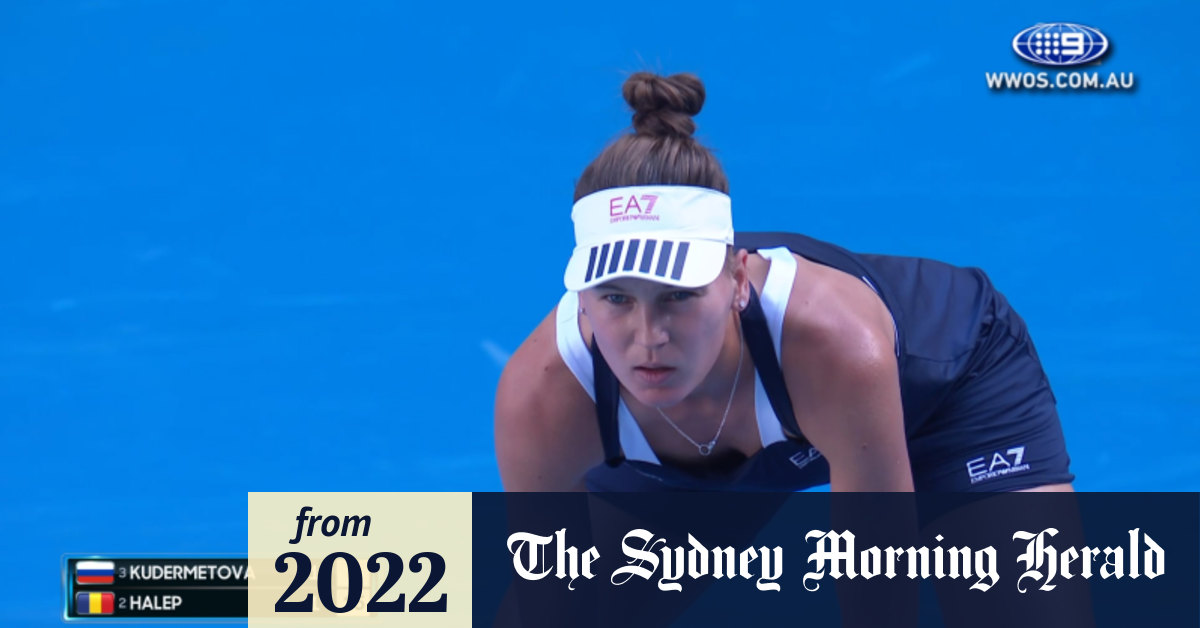 Video Veronika Kudermetova vs Simona Halep WTA Melbourne Summer Set 1